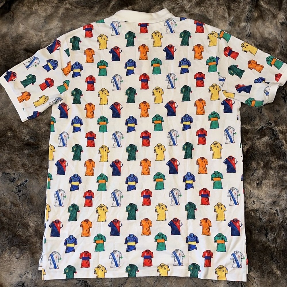 2XLT Polo Ralph Lauren Printed Shirt Cotton Bright Multicolor Mens 2XL Tall $168 - Picture 12 of 12